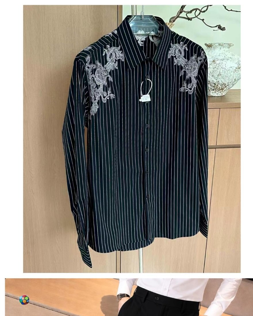 Onyx Baroque Pinstripe Set