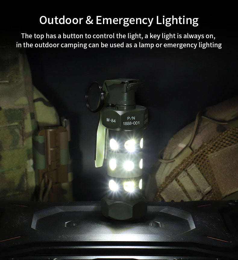 Outdoorcampingledlighttacticalm84grenadedummysurvivalstrobelampimitationmodelcos...