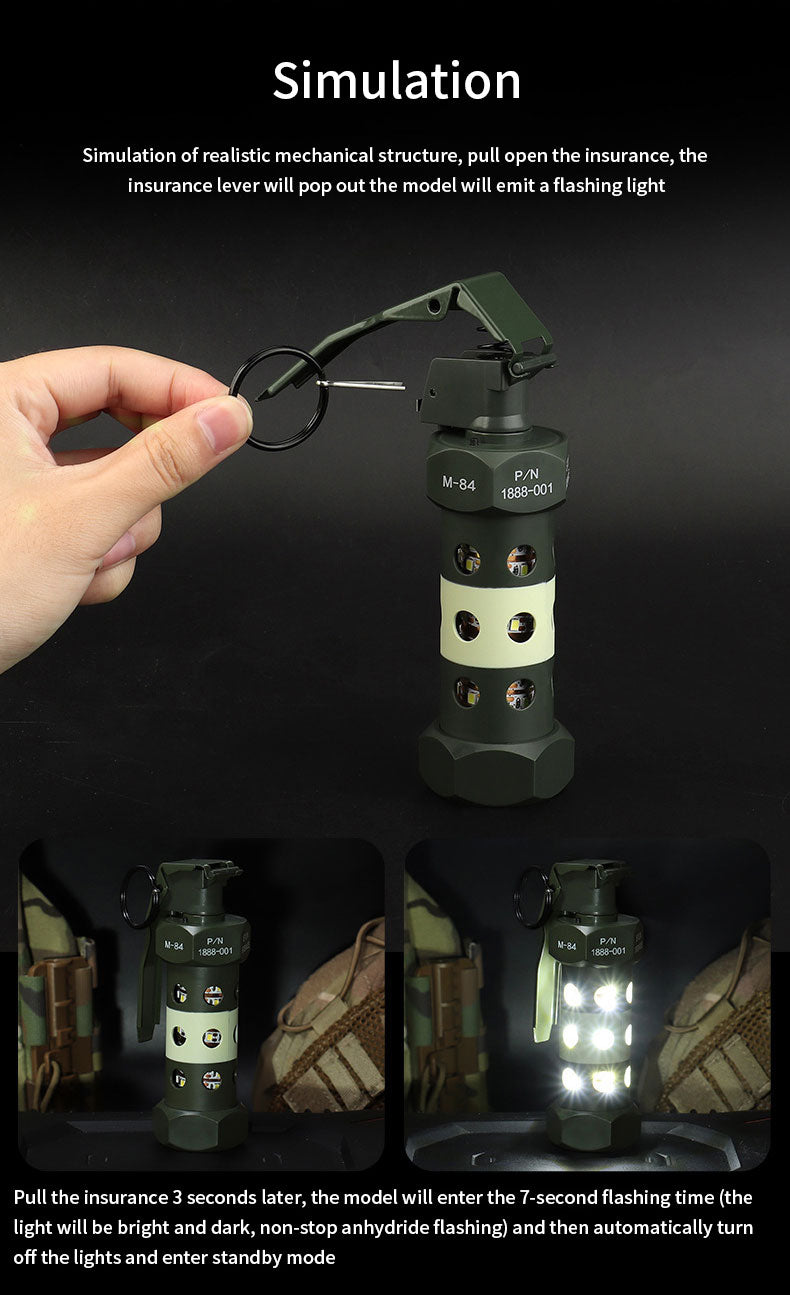 Outdoorcampingledlighttacticalm84grenadedummysurvivalstrobelampimitationmodelcos...