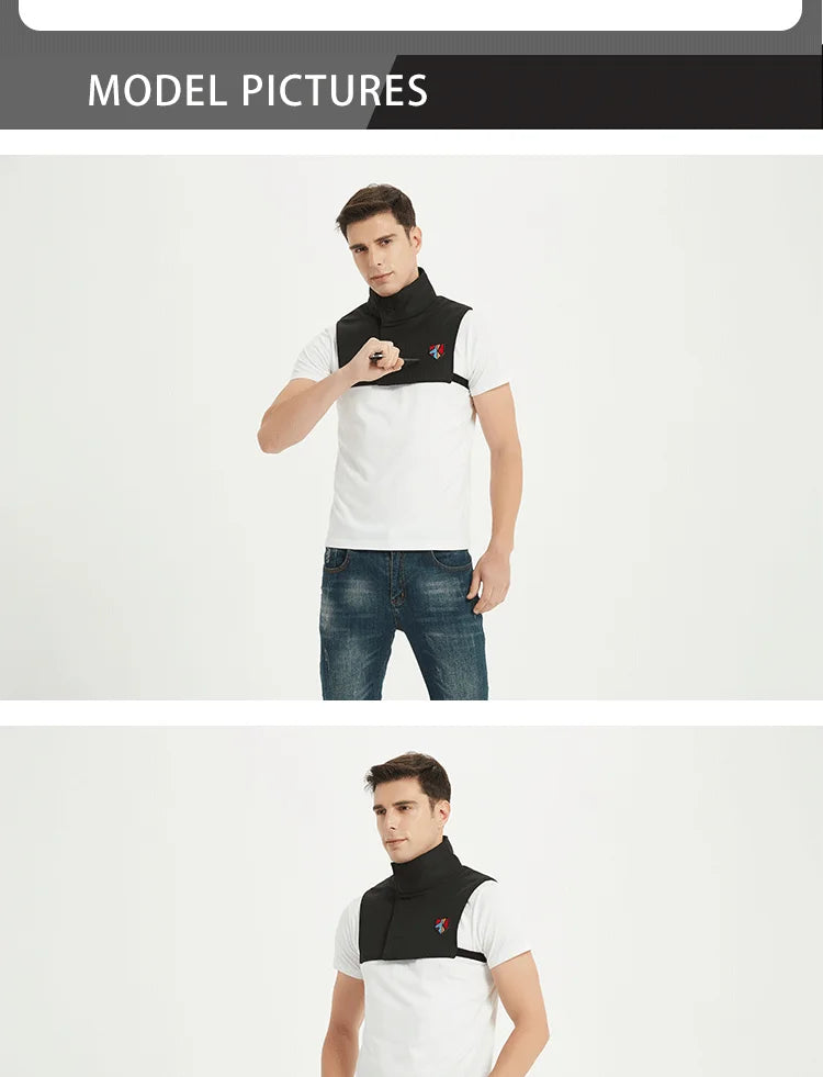 Cut& Slash Resistant High Collar Neck Guard Chest Protector Anti-stab Self-defense Body Safety