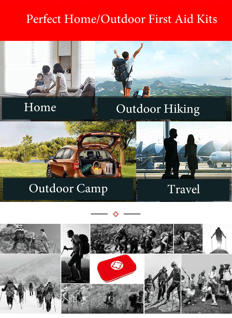 17 Items/93pcs Portable Travel First Aid Kits For Home Outdoor Sports Emergency Kit Emergency Medical EVA Bag Emergency Blanket