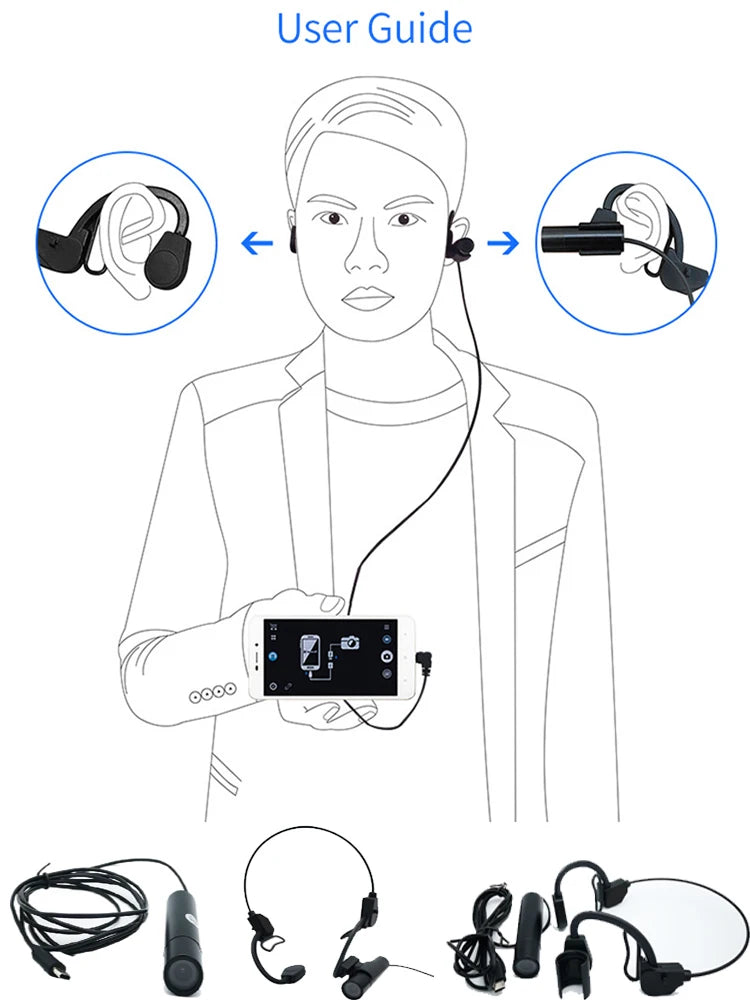 Minibulletcamerawithheadsetbracketotgandroidsmartphonedeviceusbcamerawebcamforhe...