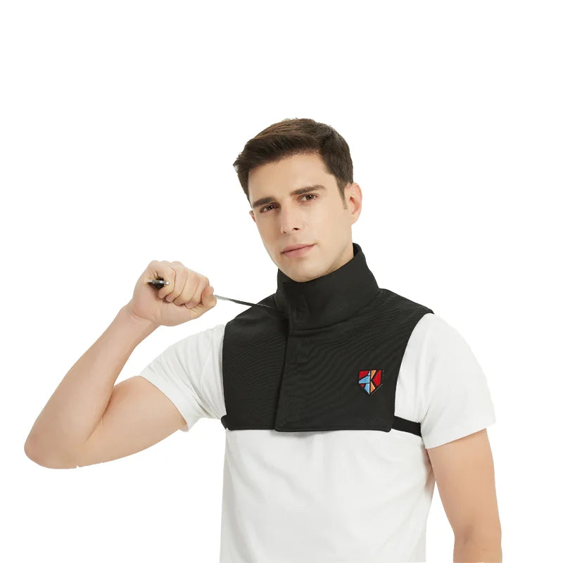 Cut& Slash Resistant High Collar Neck Guard Chest Protector Anti-stab Self-defense Body Safety