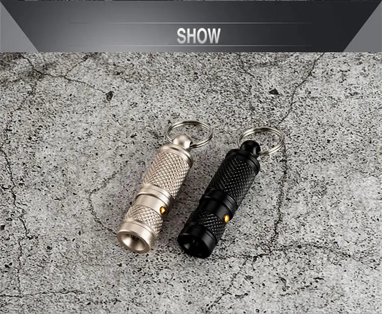 Miniportableselfdefenseflashlightaluminumalloyemergencykeychainledlightoutdoorsu...