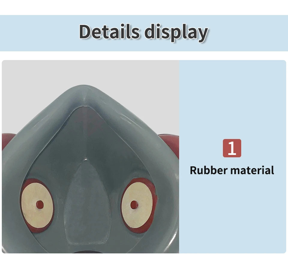 Half-Face Gas Mask with PC Goggles – Organic Chemical Filter, Dual Cartridge