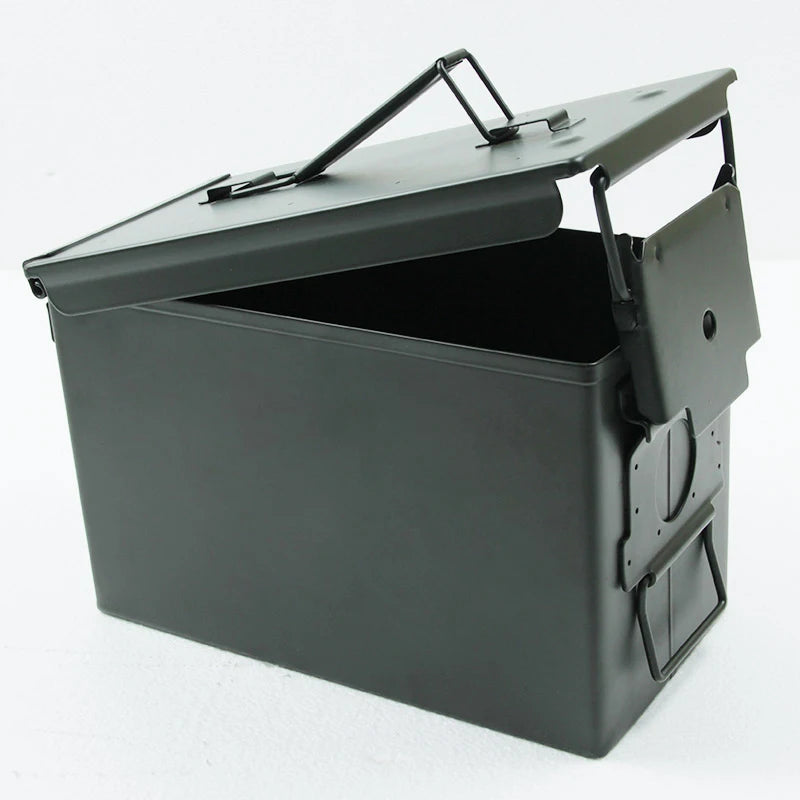 50 Cal Ammo Can All-Metal Box Styling Stackable Gun Ammo Case Storage Holder Box Heavy duty Hunting Bullet box