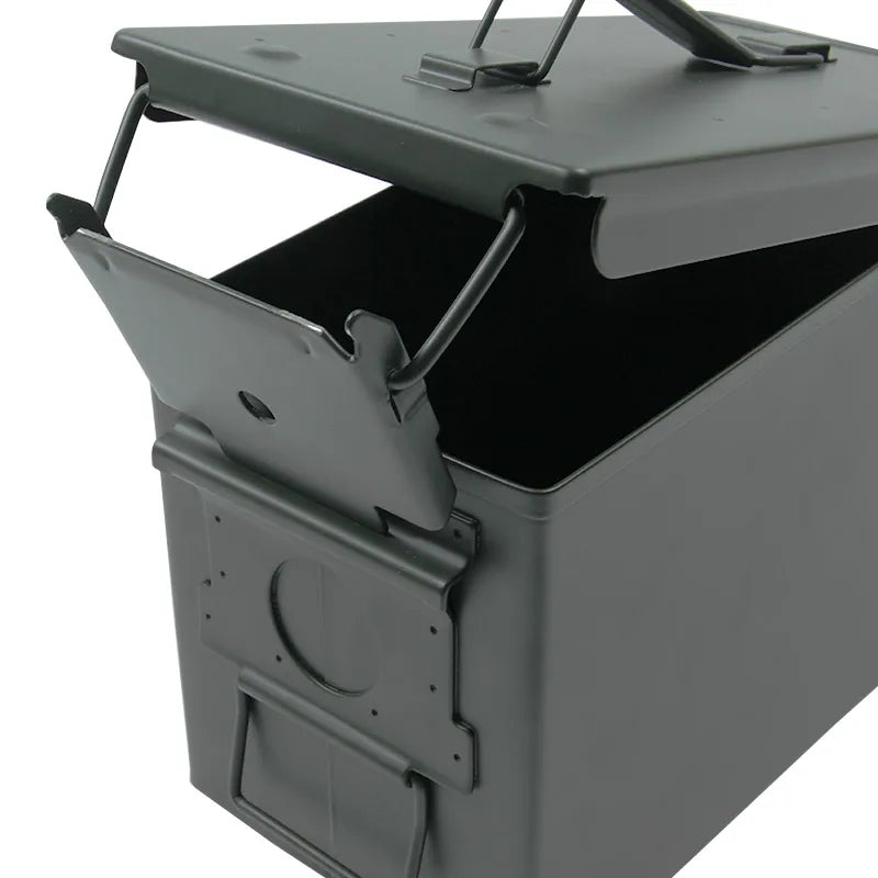50 Cal Ammo Can All-Metal Box Styling Stackable Gun Ammo Case Storage Holder Box Heavy duty Hunting Bullet box