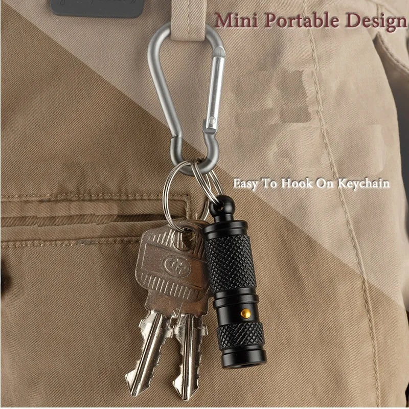 Miniportableselfdefenseflashlightaluminumalloyemergencykeychainledlightoutdoorsu...