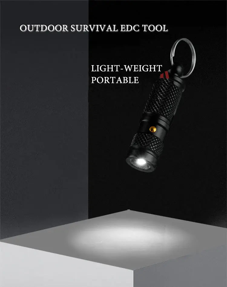 Miniportableselfdefenseflashlightaluminumalloyemergencykeychainledlightoutdoorsu...