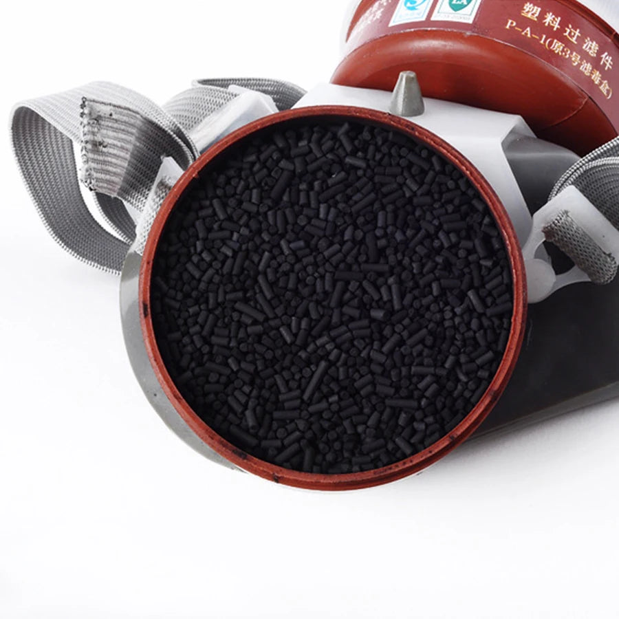 Half-Face Gas Mask with PC Goggles – Organic Chemical Filter, Dual Cartridge