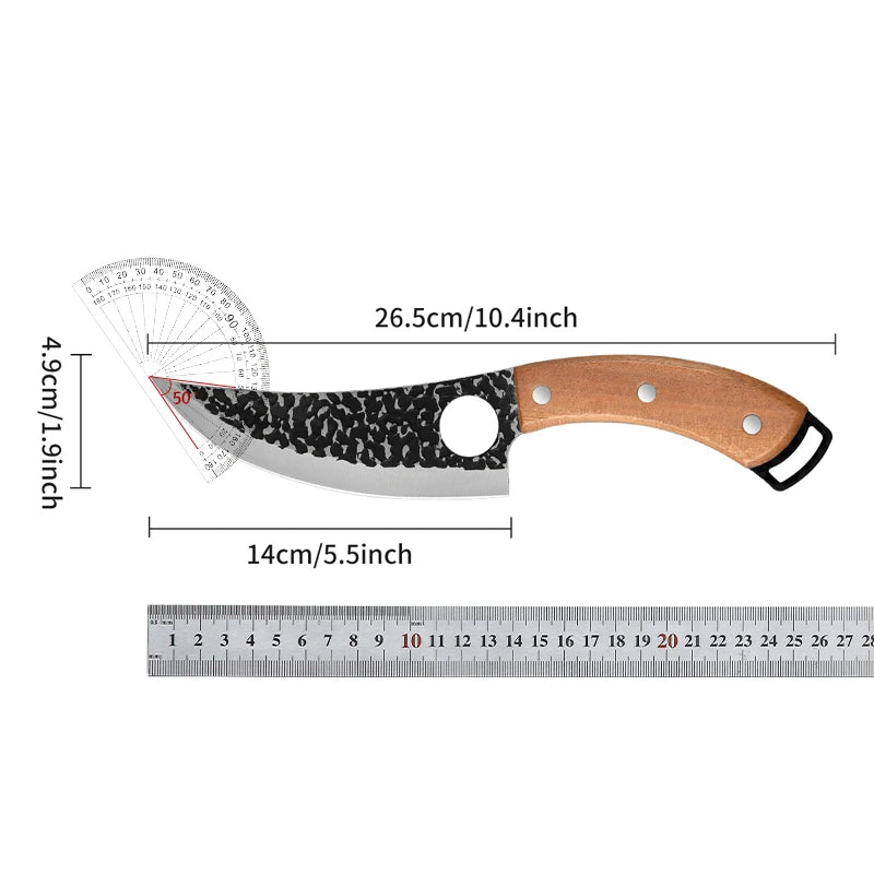 Handmade Forged Boning Knife – Professional Kitchen Cleaver