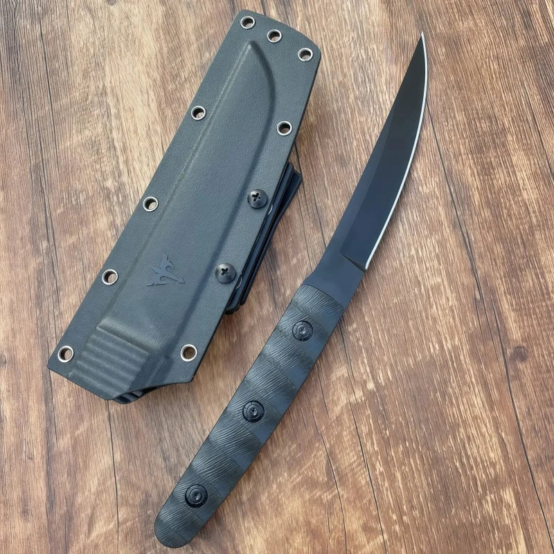 8CR13MOV Tactical Survival Knife – G10 Handle, Fixed Blade
