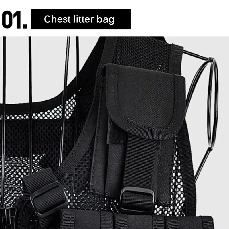 Adjustable Molle Tactical Vest Combat Body Armor Vests Security Guard Hunting Army Outdoor CS War Game Airsoft Training Jacket
