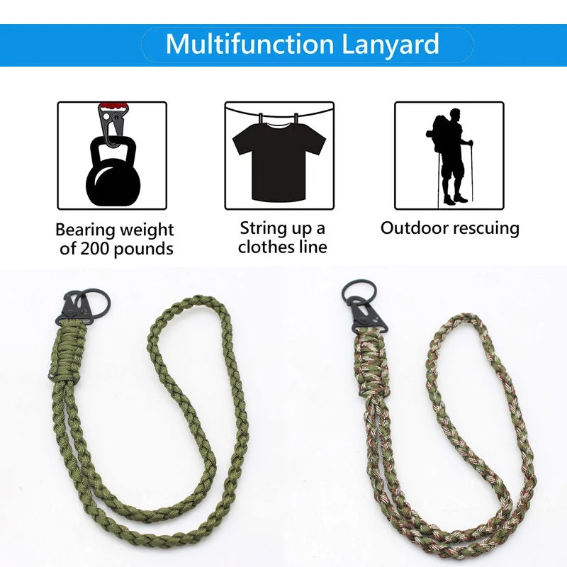 Outdoorparacordropekeychainedcsurvivalcordlanyardforcameratelescopephonemilitary...
