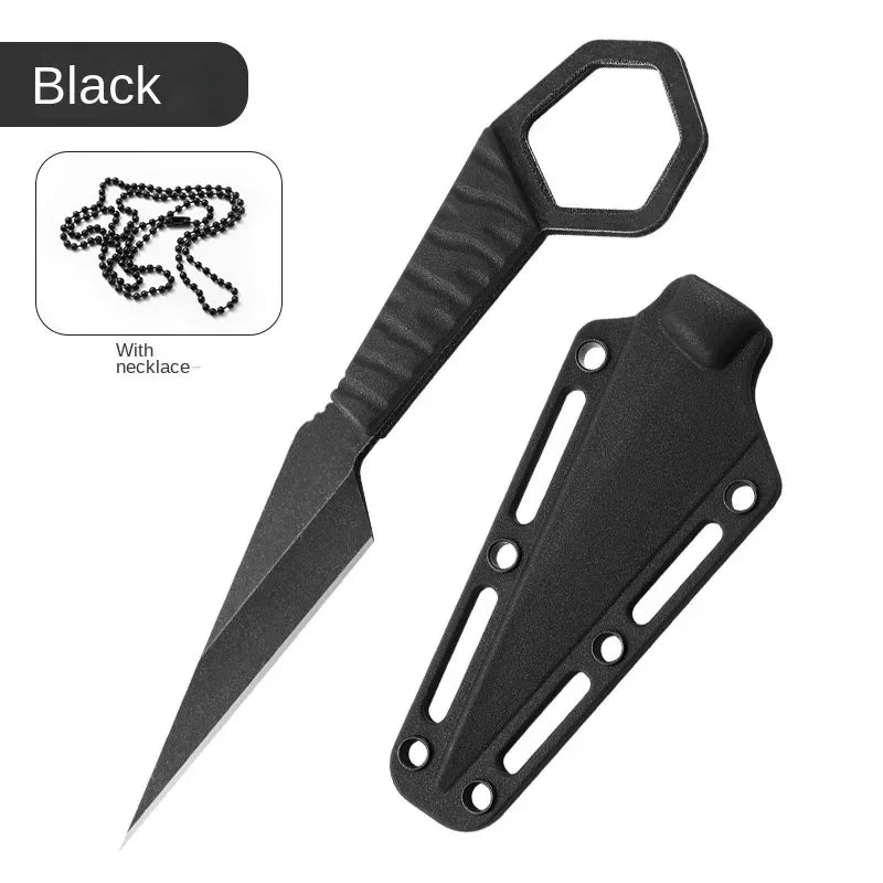 Mini Self-Defense Straight Knife – High-Hardness Outdoor Blade