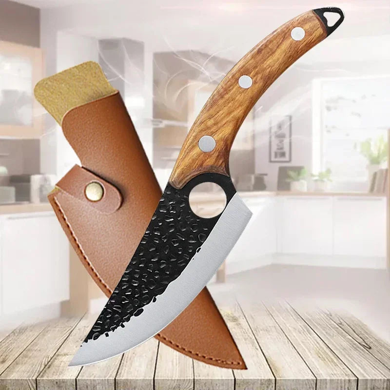 Professional Kitchen Knife Boning Knives Meat Cleaver Vegetables Cutter Handmade Forged Butcher Knife Household Chef Cook Knife