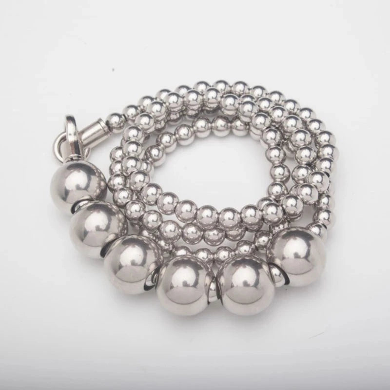 Stainless Steel Ball Self-Defense Bracelet & Whip – EDC Necklace, Car Pendant