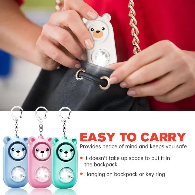 Personalselfdefensealarm130dbselfdefensesirensafetyalarmforwomengirlpersonalkeyc...