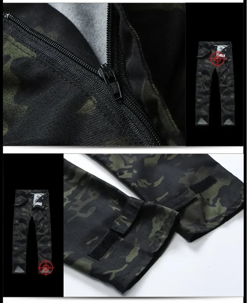 Huntingwear-resistantsetsmencamospringautumnmulti-pocketcamotrainingsuitsmaleout...