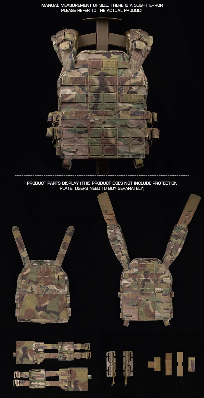 Tacticalplatecarrierhuntingk-zerostyklecomfortlightweightutilitymollek-zbodyvest...