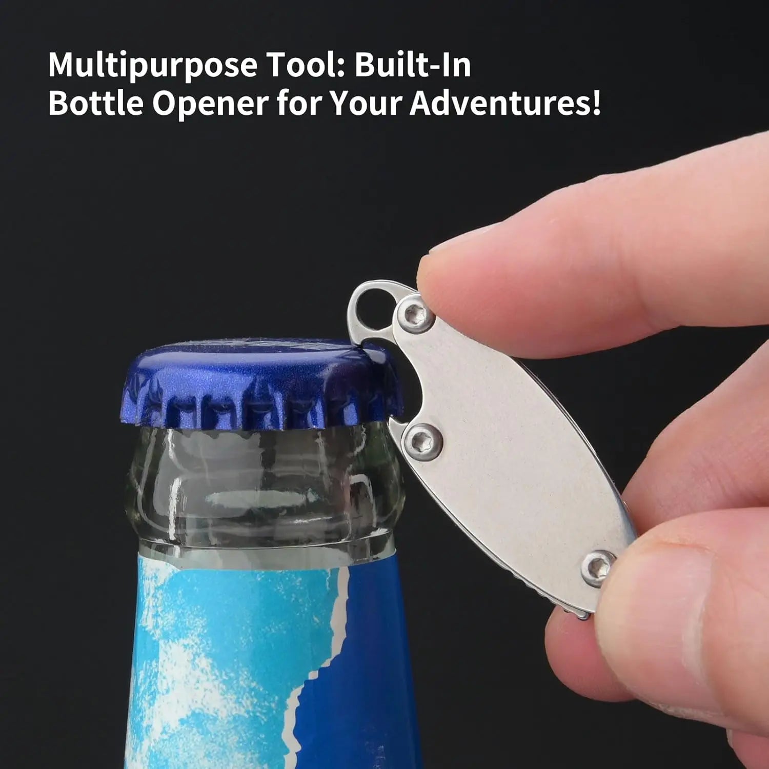 Mini portable olive-shaped multi-functional outdoor EDC tool keychain, a perfect unboxing tool for daily family use