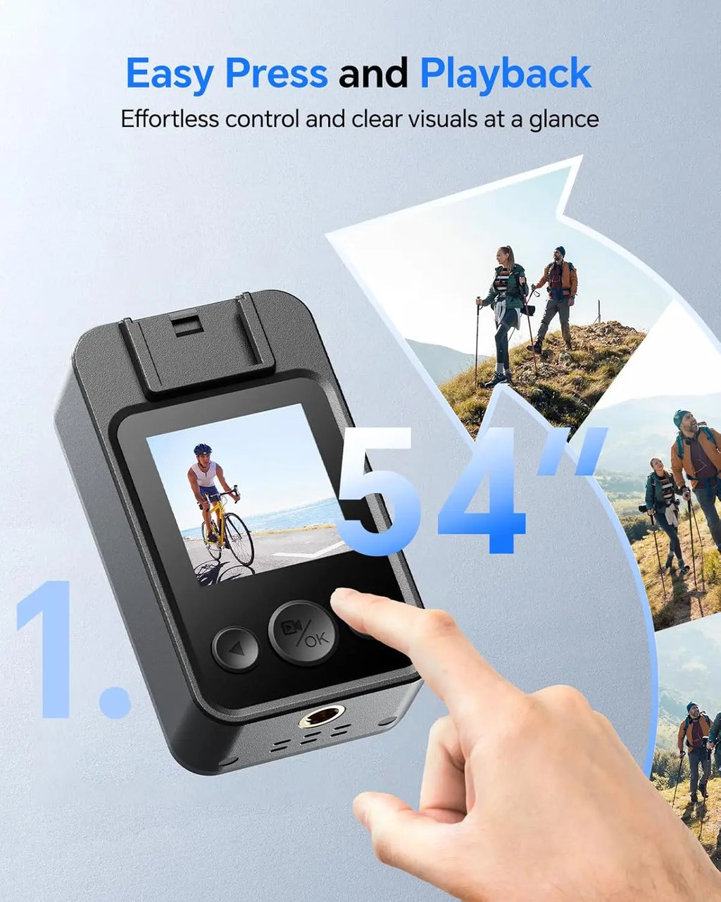 BOBLOV A28 Mini Body Camera 2K HD Night Vision 9H Battery & Bike Mount 64G/128GB for Sports, Outdoor, Law Enforcement