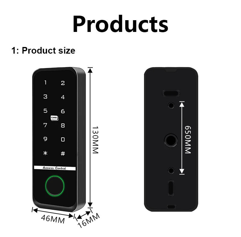 Tuya Fingerprint RFID Access Control System Smart Door Lock Electronic Gate Opener Home Digit Keypad Electric Magnetic Biometric