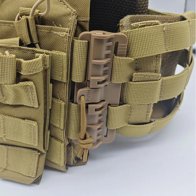 Newjpctacticalvestquickreleasebuckletriplemagazinepouchhuntingcarrierairsoftacce...