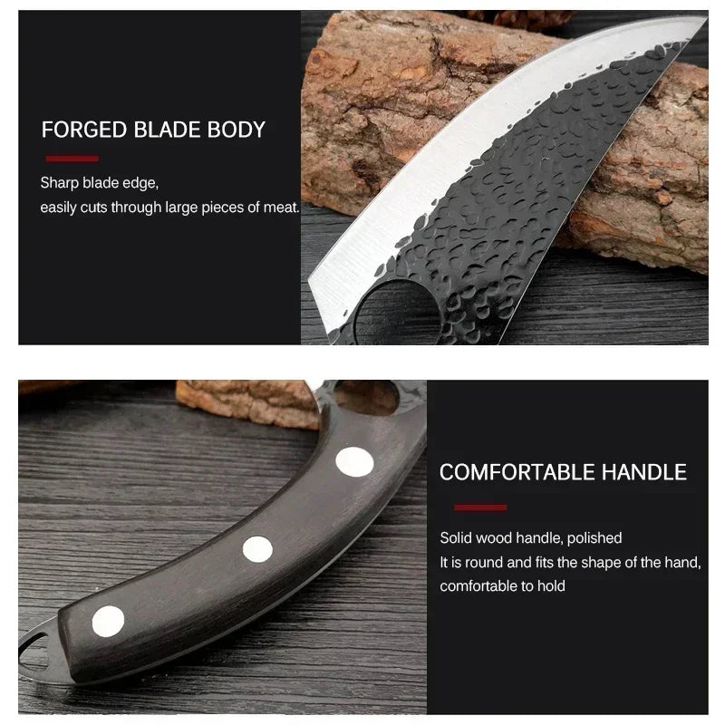 Professional Kitchen Knife Boning Knives Meat Cleaver Vegetables Cutter Handmade Forged Butcher Knife Household Chef Cook Knife