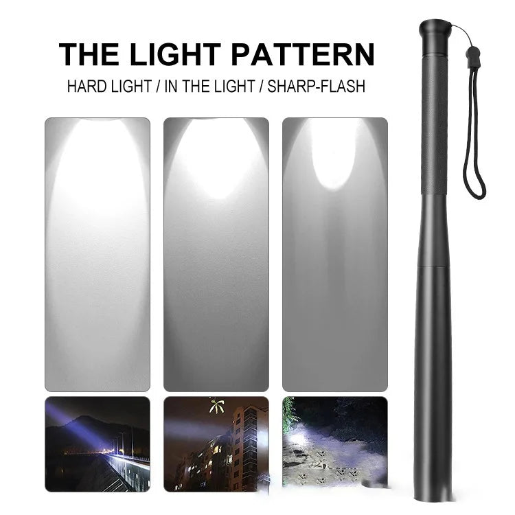 Ultrabrightoutdoorselfdefensebaseballbatflashlightstickemergencypersonaldefenset...