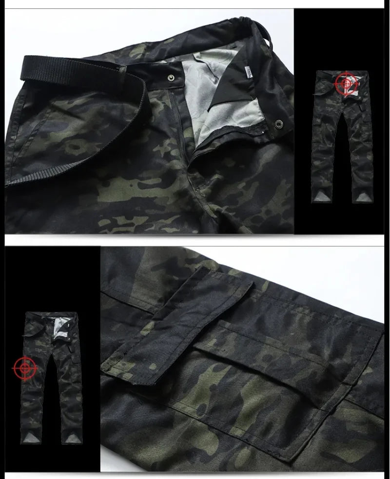 Huntingwear-resistantsetsmencamospringautumnmulti-pocketcamotrainingsuitsmaleout...