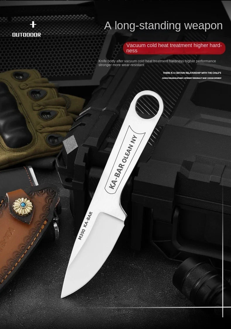 Retro Kabar 1119 Knives with Sheath High Carbon Steel Sharp Blade Fruit Vegetable Cutting Tool for Home Camping