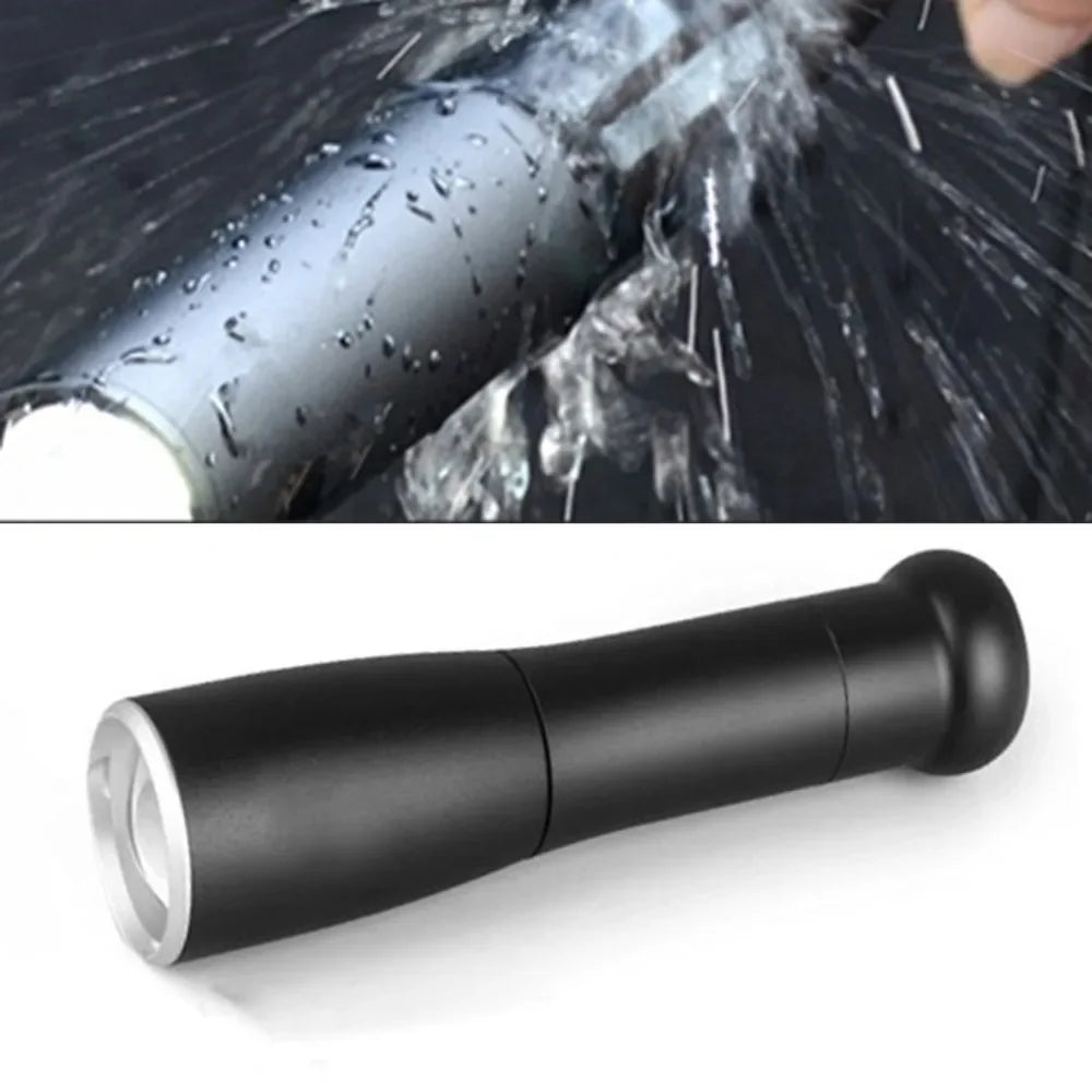 LED Baseball Bat Flashlight Stick – Waterproof Aluminum Alloy Self-Defense Torch