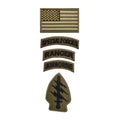 Setspecialforcesmoralebadgeembroideryhooklooppatchusflagrangertabmilitaryemblemf...