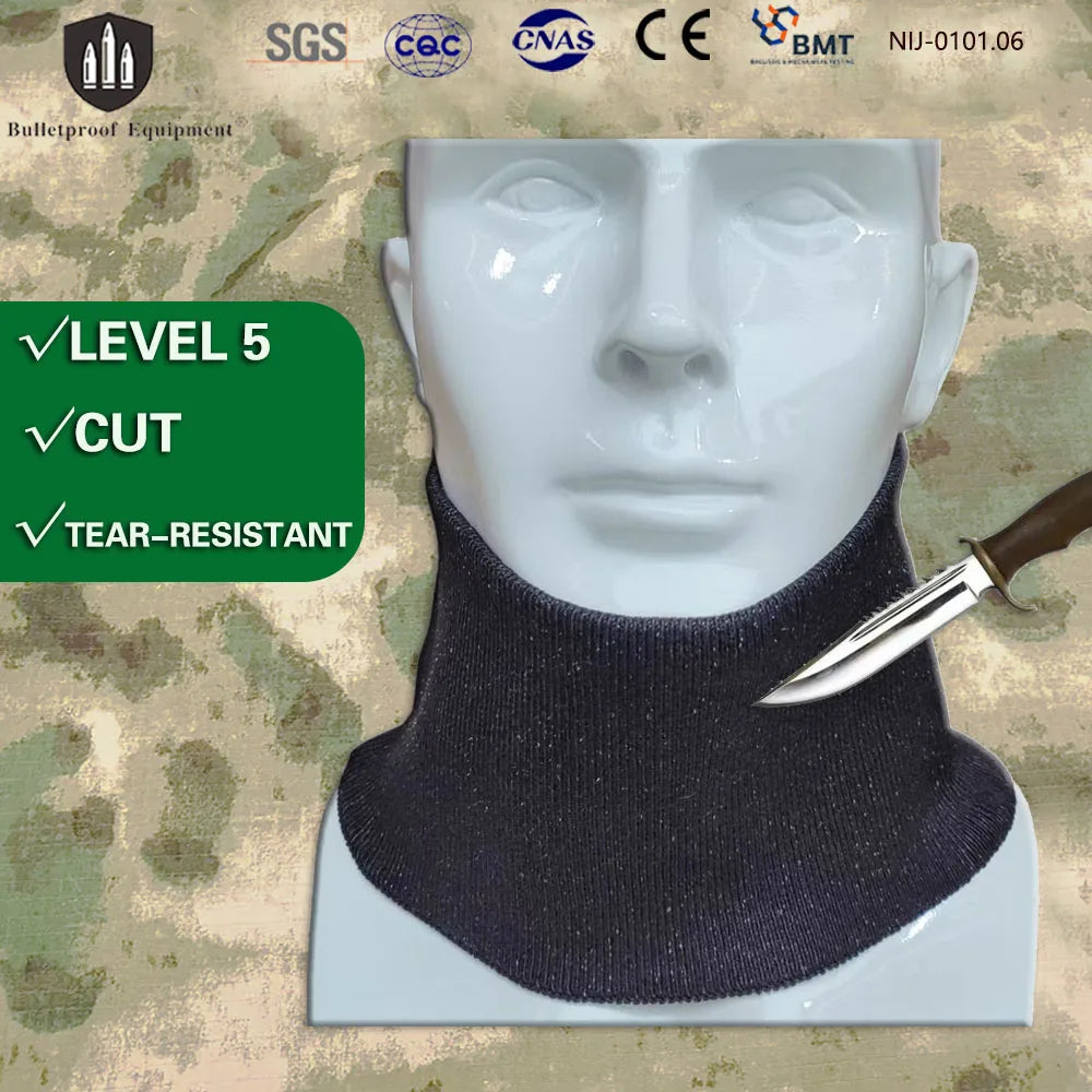 EN388 Level 5 Cut-Resistant Neck Gaiter – UHMWPE Safety Hood, CE Certified