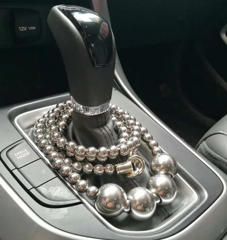 Stainless Steel Ball Self-Defense Bracelet & Whip – EDC Necklace, Car Pendant