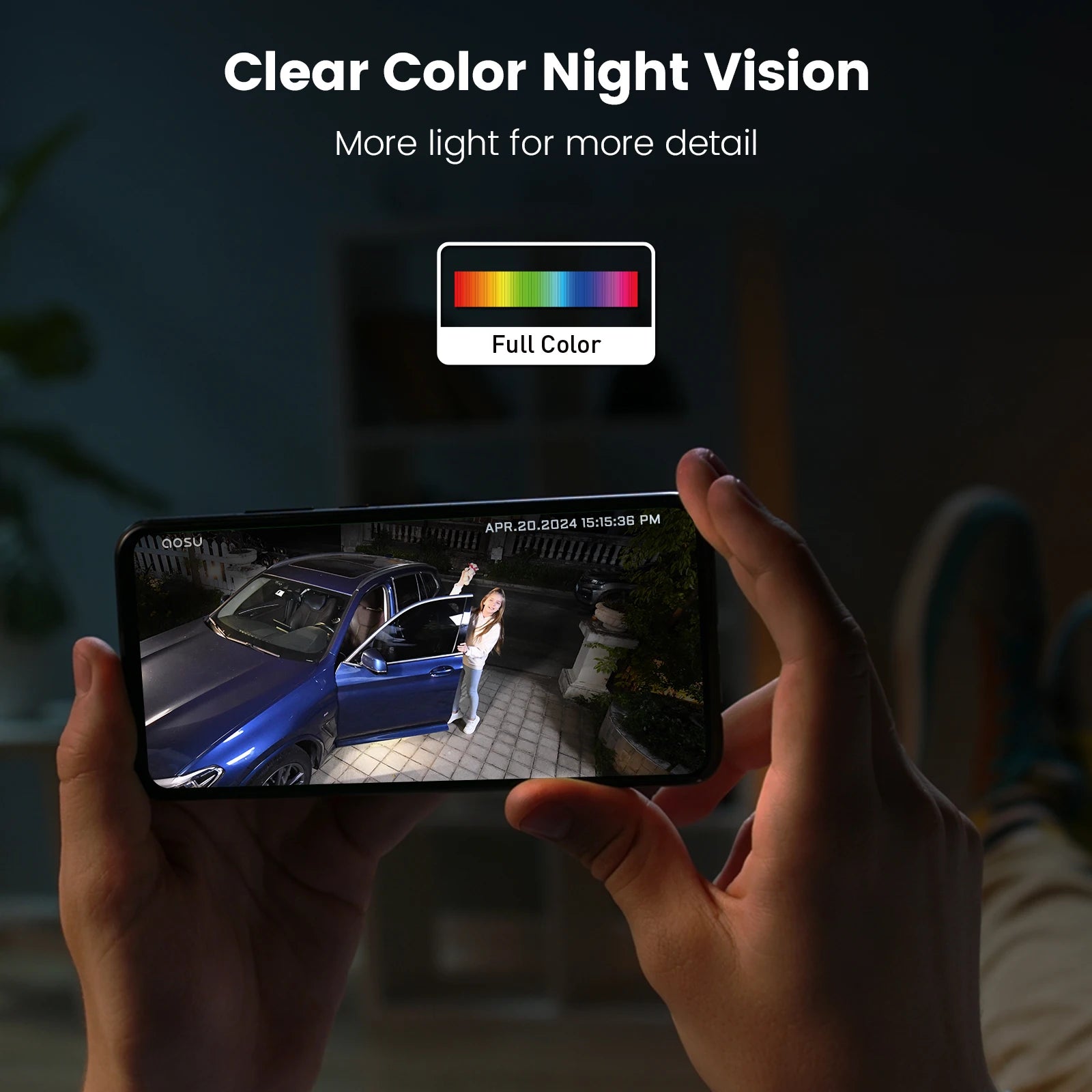 AOSU 5MP 9200mAh PTZ Solar Cameras Wireless Outdoor AI Detection Wifi Security Camera Color Night Vision 2-Way Audio CCTV Camera