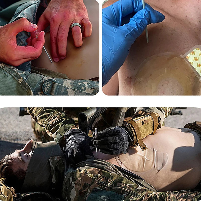 Emergencyequipmentfirstaidkittensionpneumothoraxthoracicneedlemedicalchestdecomp...