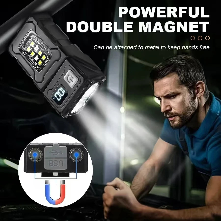 Powerful Rechargeable Self-Defense Flashlight – Handheld Searchlight Lantern