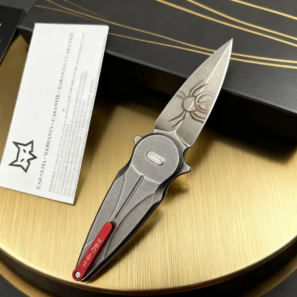 FX-551- Golden Cicada N690 steel Folding Knife, Portable mini knife, Emergency rescue tool, pocket knife, sharp fruit knife