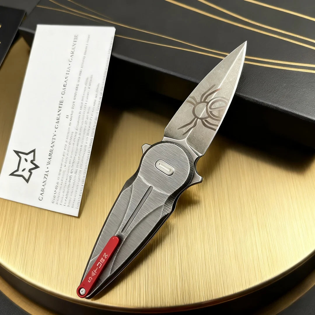 FX-551- Golden Cicada N690 steel Folding Knife, Portable mini knife, Emergency rescue tool, pocket knife, sharp fruit knife