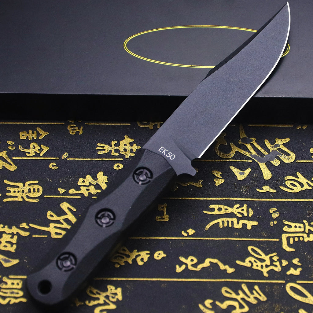 U.s.akb-ek50junglehuntingstraightknife + Sheath, Outdoorcampingsurvivalknife...