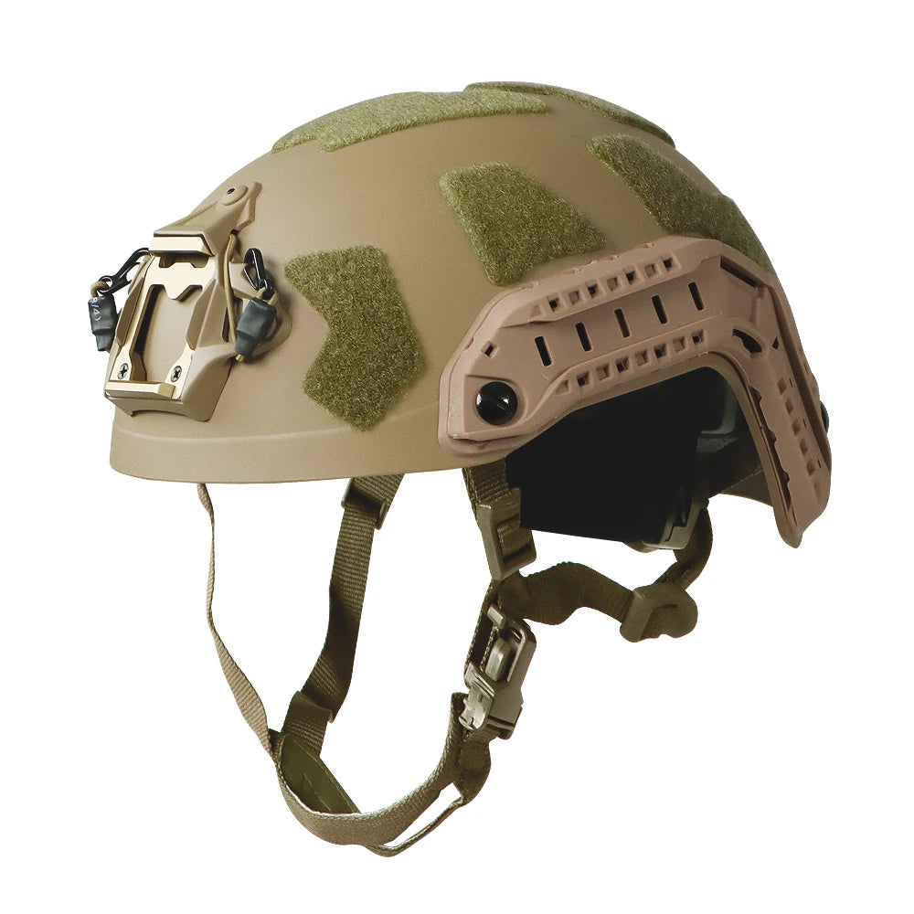 Booiufasttacticalhelmetadjustableknobabshighcutguideraildampingprotectivehelmeto...