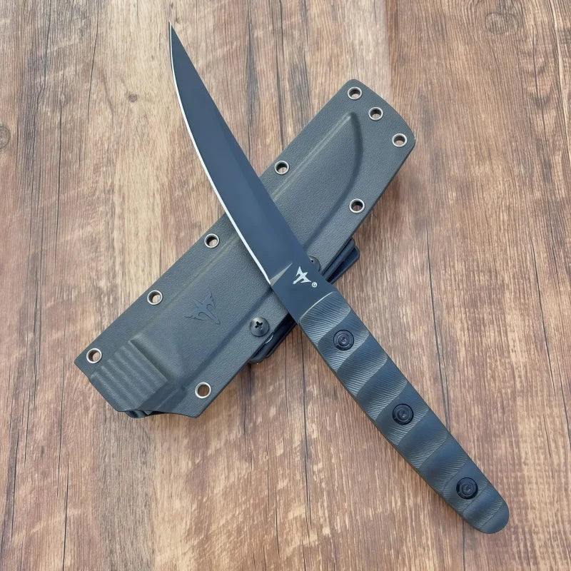 8CR13MOV Tactical Survival Knife – G10 Handle, Fixed Blade