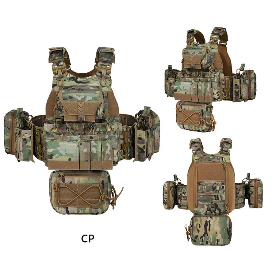 YAKEDA Camouflage Training Vest Outdoor CS Training Vest Multi functional Vest