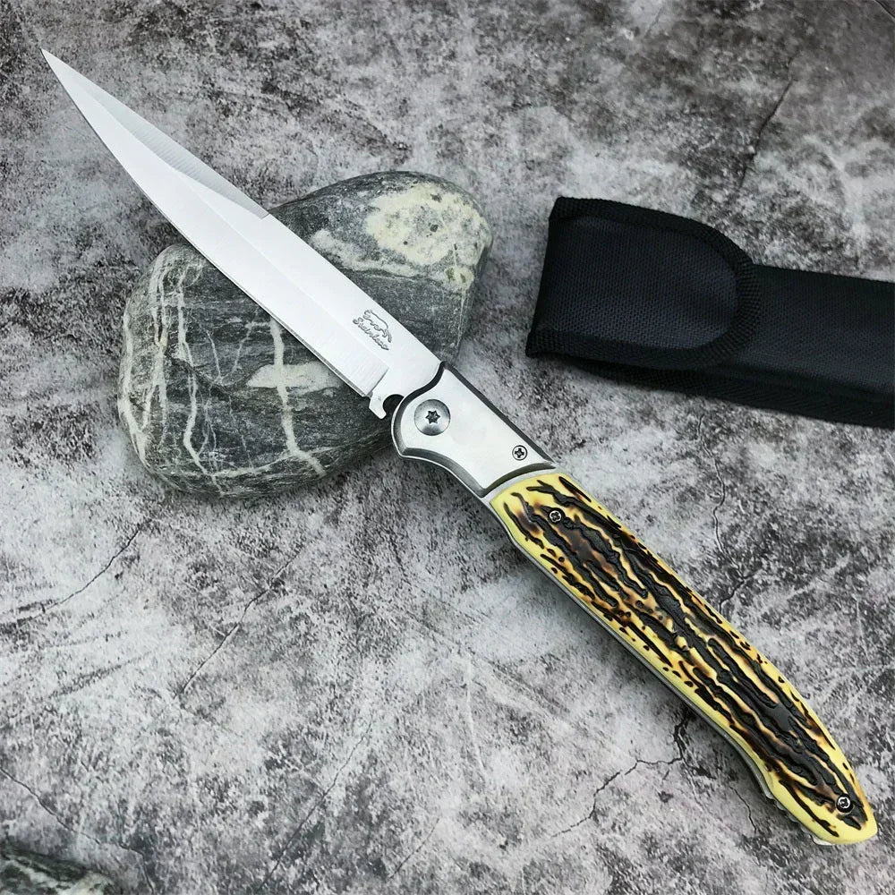 Outdoorhikingself-defensefoldingknife, Highhardnessstainlesssteelblade...