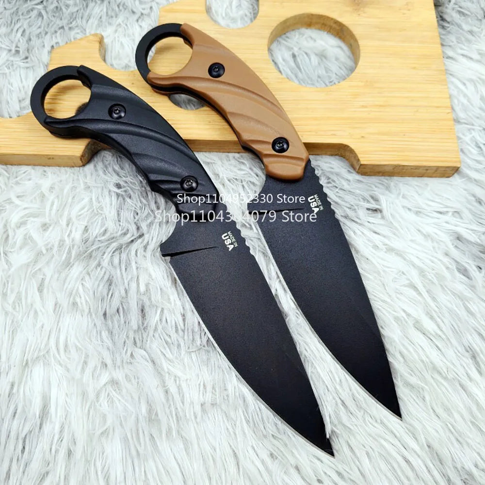 CUT Camping Hiking Fishing Essential Outdoor Adventure Portable Straight Knife Durable Ergonomics Handle Jungle Survival Knives