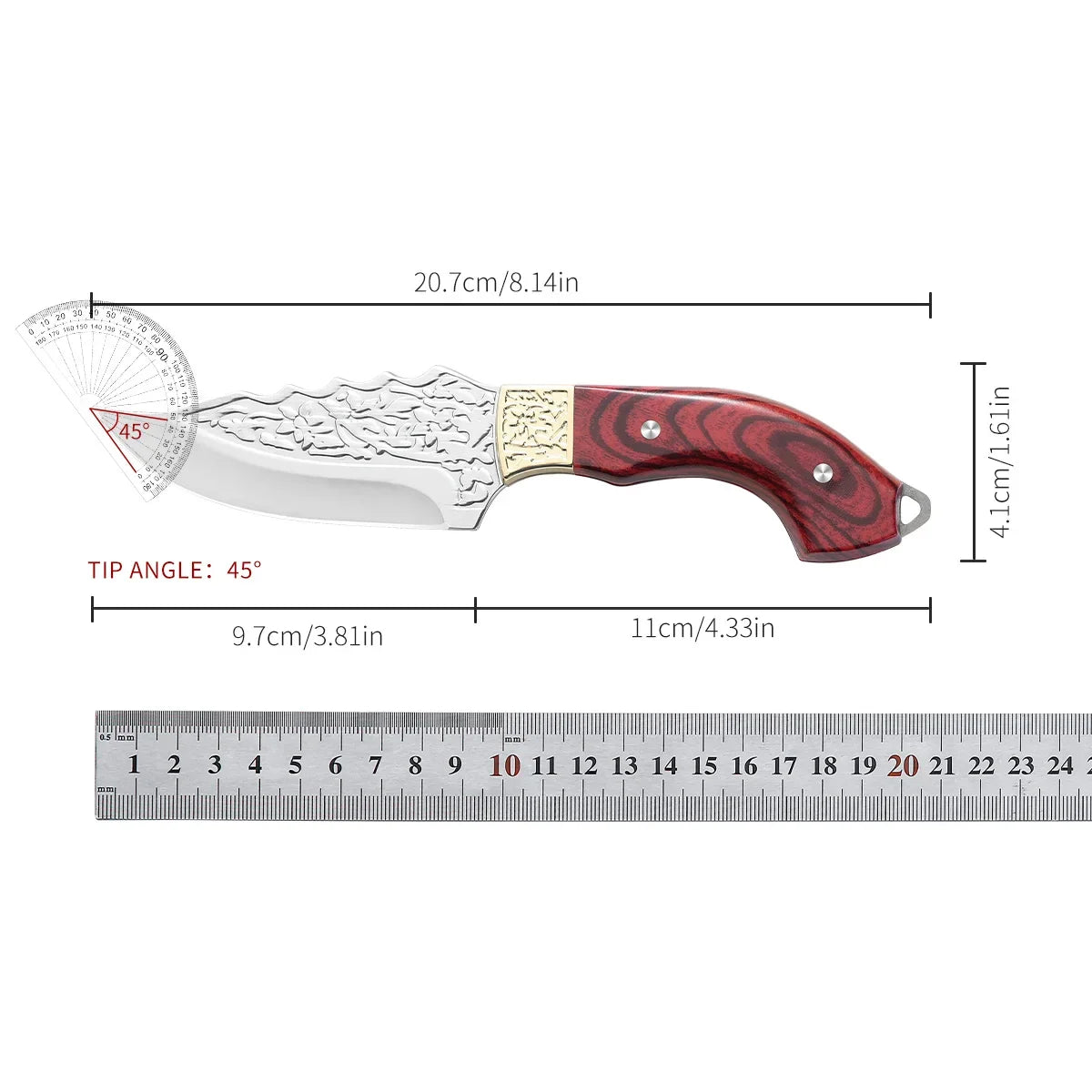 New Stainless Steel Boning Knives Hand Forged Fruit Cutting Knife Meat Bag Butcher Knife Butcher Knife Fish Cooking Tools