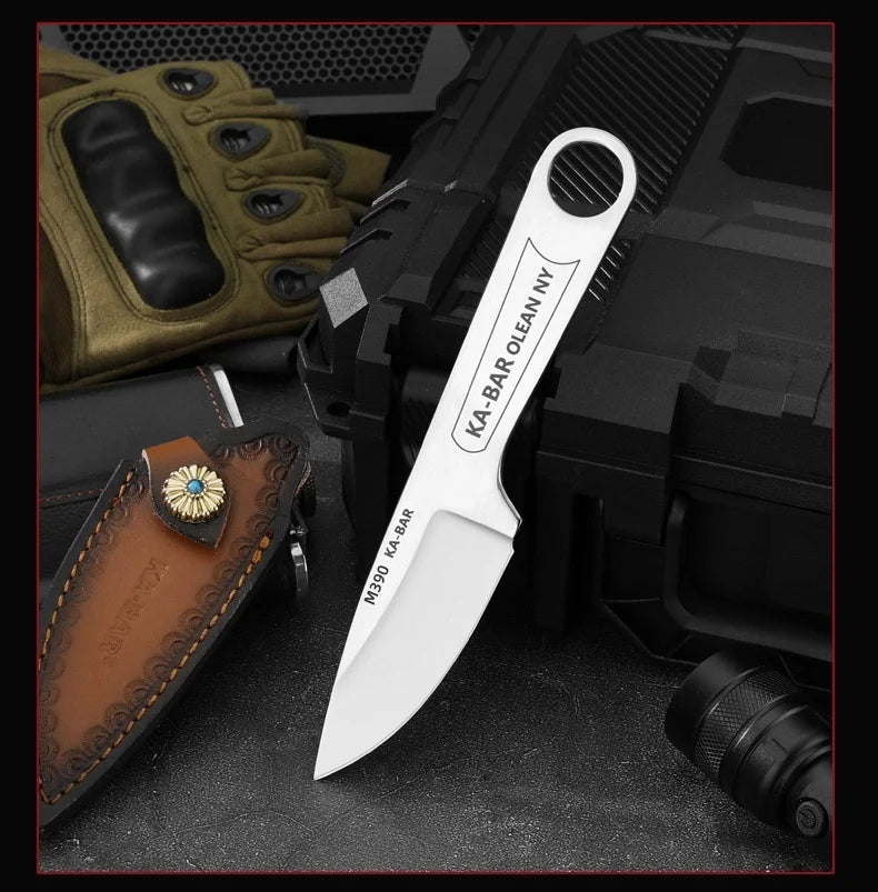Retro Kabar 1119 Knives with Sheath High Carbon Steel Sharp Blade Fruit Vegetable Cutting Tool for Home Camping