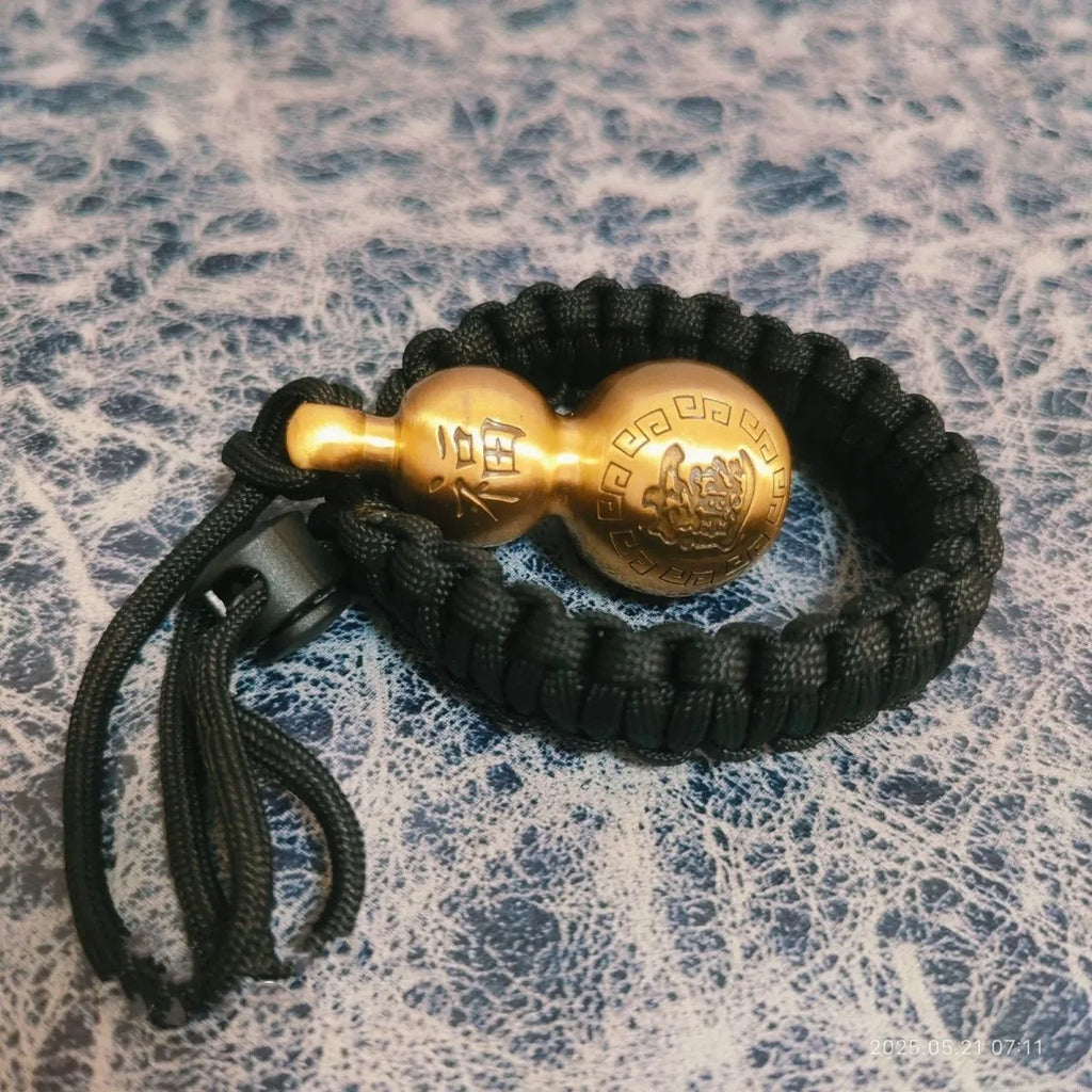 Gourdbraceletbrassselfdefensegadgetsemergencysurvivaltoolwindowbrokenpersonalsec...